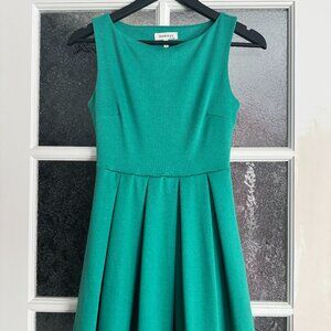 Green Monteau Dress